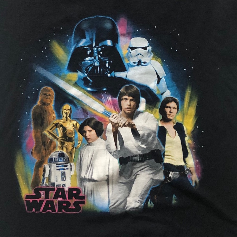 Star Wars Disney Graphic T- Shirt Small Black S - Picture 2 of 4